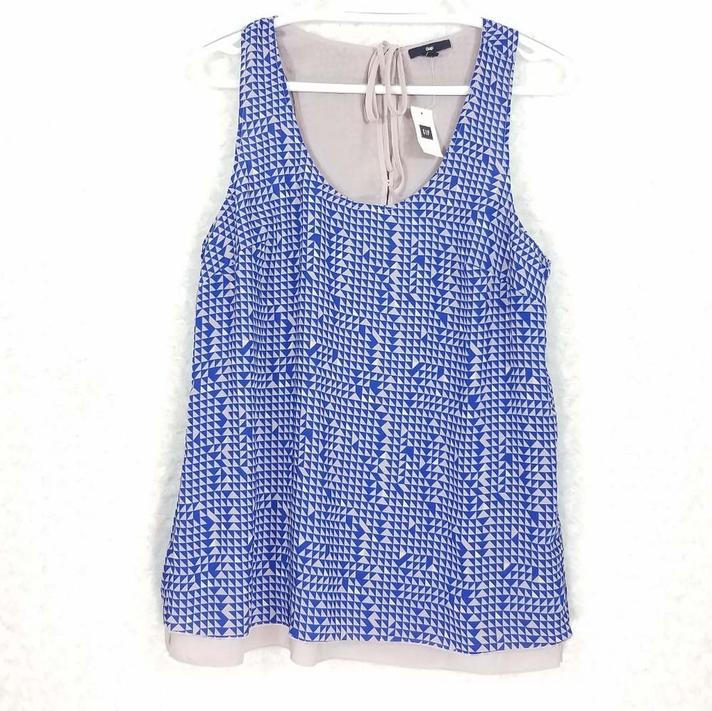 Gap Blue and Purple Sheer Tank Top